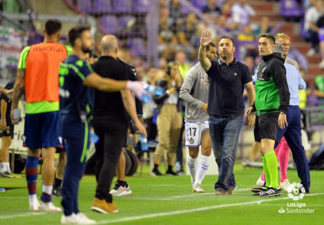 Sergio González, durante una acción de los últimos instantes del partido (Foto: LaLiga).