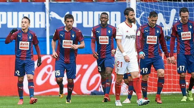El Eibar perdió contra el Sevilla en septiembre. (Foto: LFP).