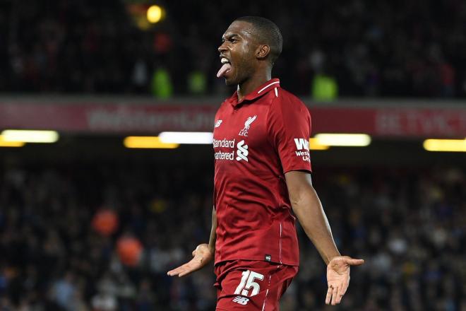 Daniel Sturridge celebra su gol en el Chelsea-Liverpool.