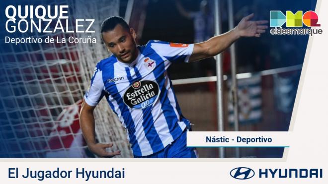 Quique González, Jugador Hyundai del Nàstic-Dépor.