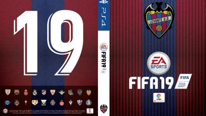Carátula completa del FIFA con los colores granotas.