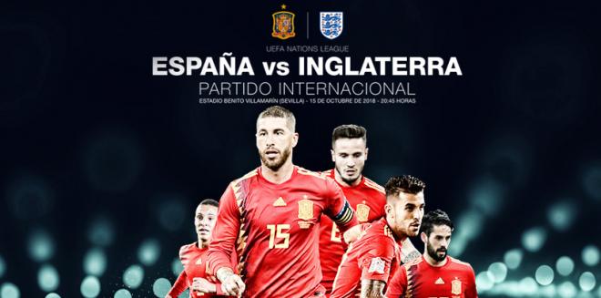 España juega contra Inglaterra en el Benito Villamarín.
