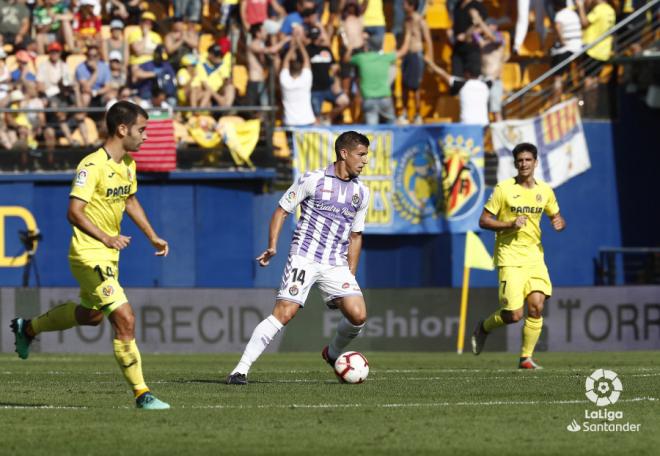 Rubén Alcaraz, en el duelo ante el Villarreal CF (Foto: LaLiga).