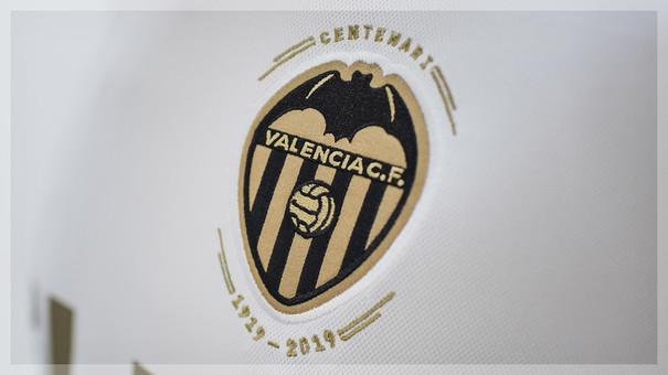 Escudo del Centenario del Valencia CF