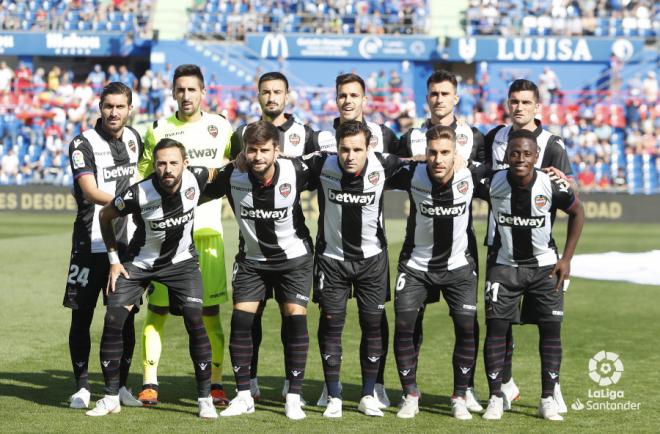 Formación titular del Levante UD ante el Getafe. (Foto: LaLiga)