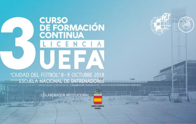 Curso de Formación Continua Licencia UEFA con Marcelino presente