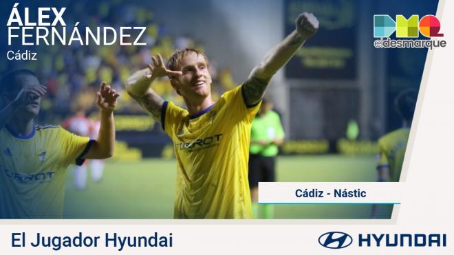 Álex Fernández, jugador Hyundai ante el Nástic.