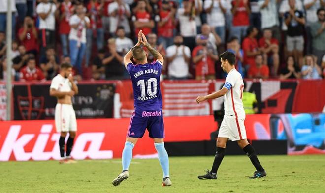 Aspas pide disculpas por marcar un gol al Sevilla (Foto: Kiko Hurtado).