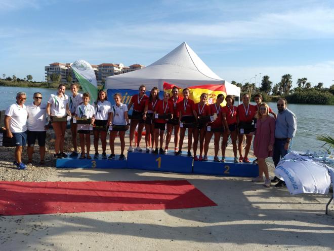 Podio en el Campeonato de Andalucía de Yolas.