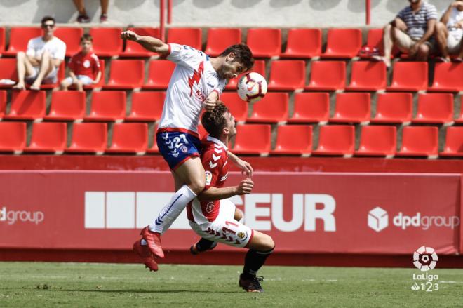 Héctor Verdés en un partido con el Rayo Majadahonda (Foto: LaLiga).