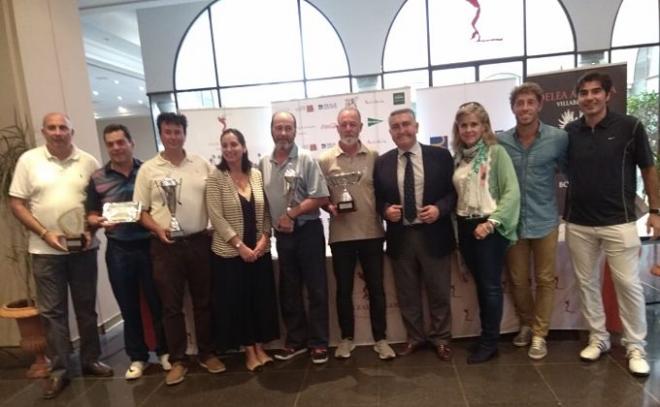 Los participantes en el el VII Campeonato de Golf de los Periodistas Deportivos de Andalucía.