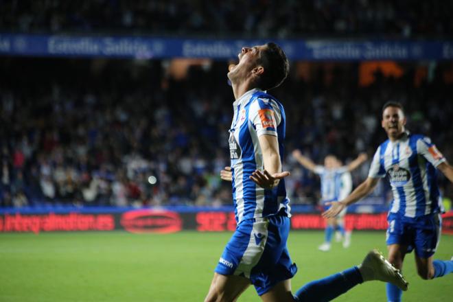 Carlos Fernández, en el Dépor-Elche (Foto: Iris Miquel).