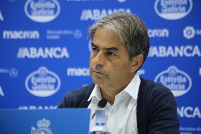 Natxo González, entrenador del Deportivo (Foto: Iris Miquel).