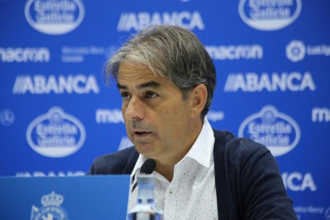 Natxo González, entrenador del Deportivo (Foto: Iris Miquel).