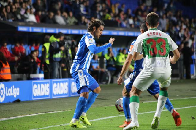 Somma, en el Deportivo-Elche en Riazor (Foto: Iris Miquel).