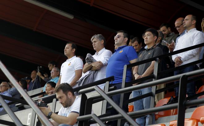 Anil Murthy en el Valencia Mestalla-Hércules. (Foto: David González)