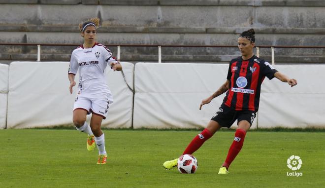 Elena Pavel en el partido ante el Albacete. (LaLiga)
