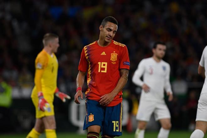 Rodrigo se lamenta durante el partido ante Inglaterra. .jpeg
