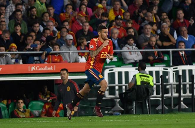 Ceballos, durante un partido con la selección española (Foto: Kiko Hurtado).