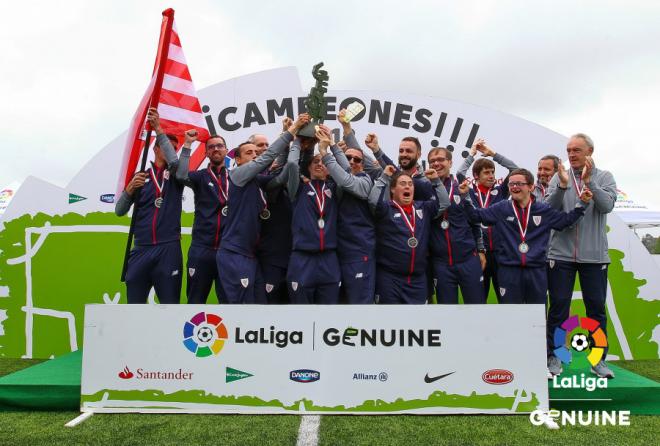 El Athletic Club se llevó en el trofeo de 'Fair Play' de LaLiga Genuine 17/18.