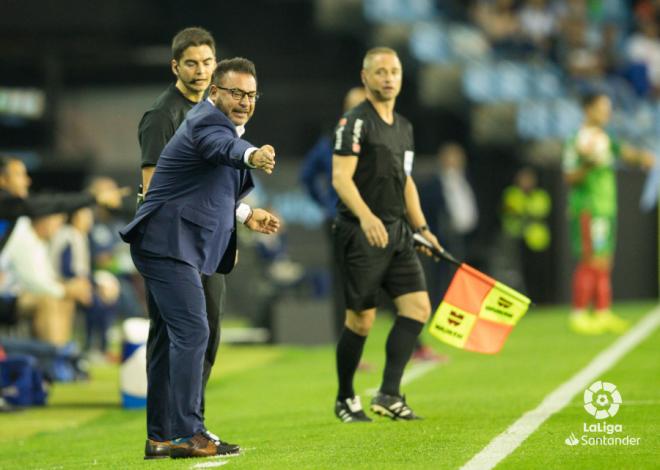 Antonio Mohamed, durante el Celta-Alavés (Foto: LaLiga).