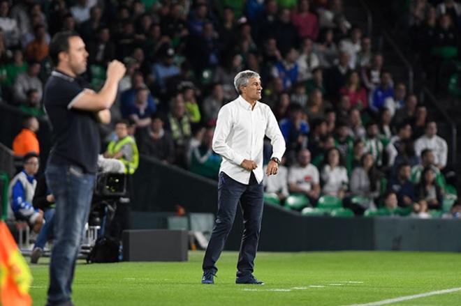 Quique Setién, entrenador del Betis (foto: Kiko Hurtado).