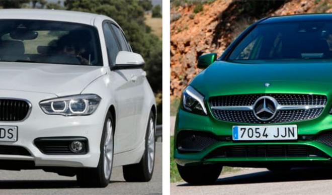 BMW Serie 1 y Mercedes Clase A