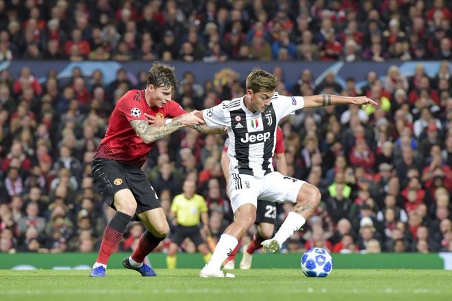 Dybala contra el Manchester United (Foto: Juventus).