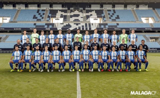 Foto oficial del Málaga para la temporada 2018/2019 (Foto: Málaga CF).