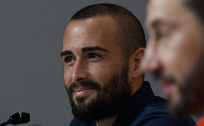 Aleix Vidal en rueda de prensa (Foto: Kiko Hurtado).