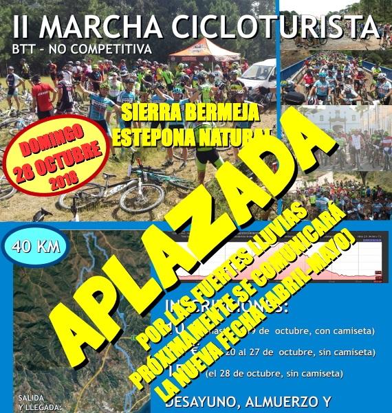 Cartel de la Marcha Cicloturista Sierra Bermeja-Estepona Natural.