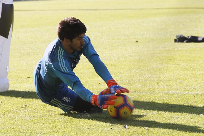 Nereo Champagne, durante un entrenamiento (Foto: Luis Manso).