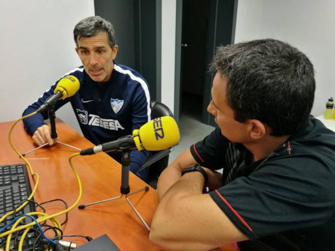 Juan Ramón Muñiz, durante su entrevista en Ser Deportivos Málaga.