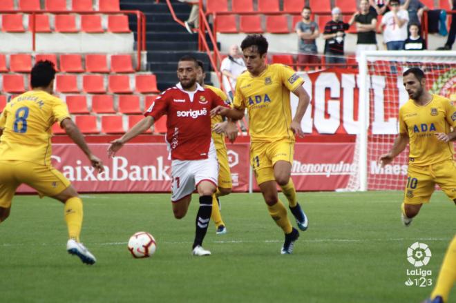 David Rocha, en un partido con el Nástic de Tarragona (Foto: LaLiga).