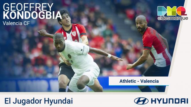 Geoffrey Kondogbia, Jugador Hyundai del Athletic-Valencia.