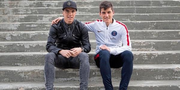 Giovani y Franceso Lo Celso, durante su estancia en el PSG.