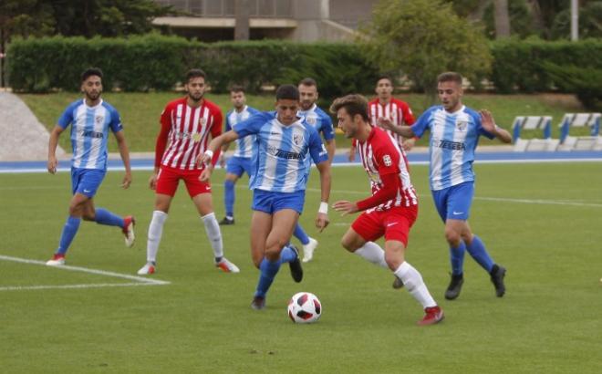 Un lance del partido entre el Almería B y el Malagueño (Foto: Udalmeriasad.com).