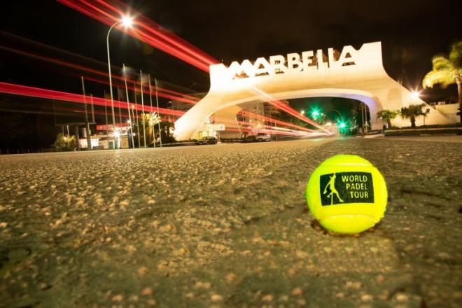 Imagen promocional del World Padel Tour en Marbella.