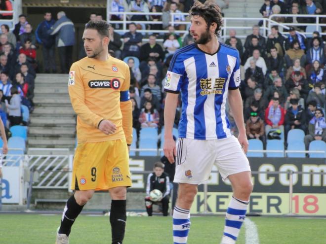 Esteban Granero jugando con la Real Sociedad. (Foto: Giovanni Batista).