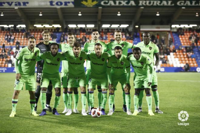 Once del Levante en el duelo copero ante el Lugo (Foto: LaLiga).