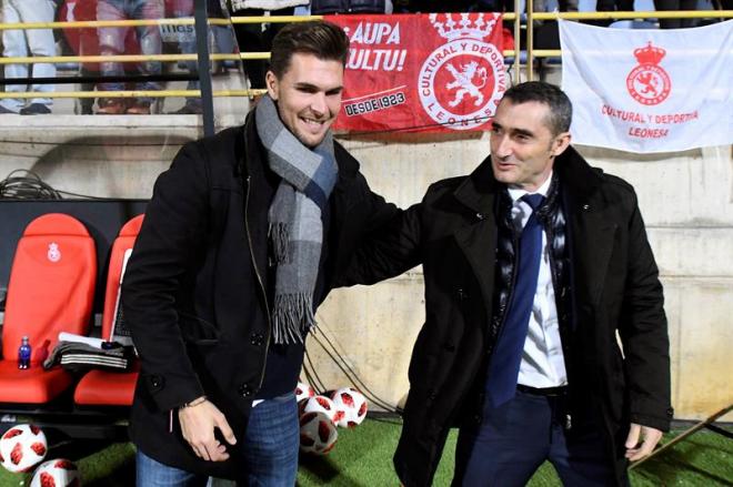 Valverde, antes del partido (Foto: EFE).