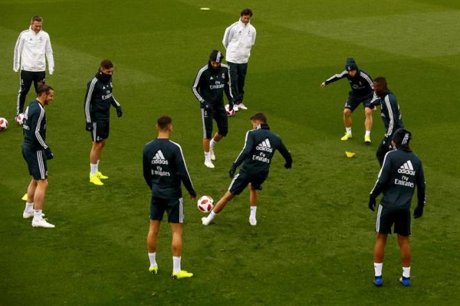 Solari dirige su primer entrenamiento al cargo del Real Madrid.