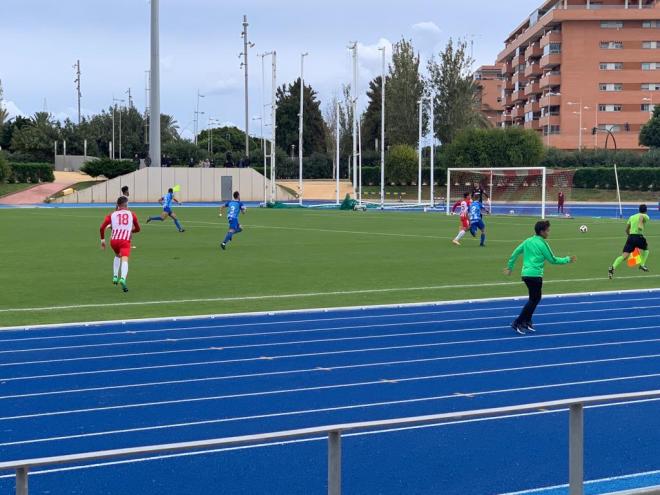 Una contra del Almería B en el 93' tumbó al Malagueño.