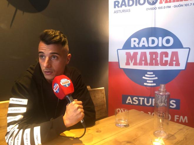 Sergio Tejera, durante la entrevista.