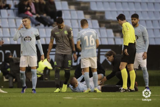 Lobotka cae lesionado en el partido de Copa del Rey ante la Real Sociedad (Foto: LaLiga).