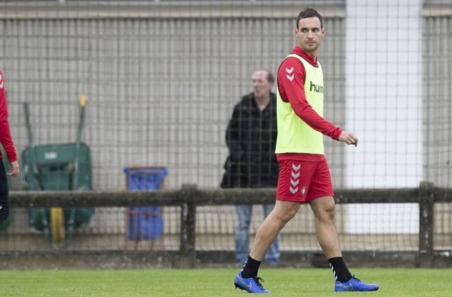 Unai García, en un entrenamiento (Foto: Osasuna).