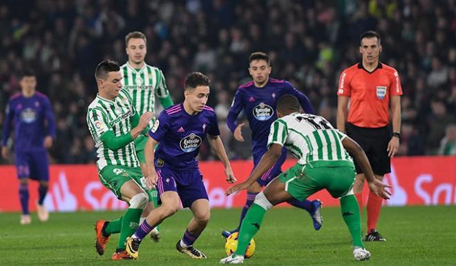 Emre Mor, durante el Betis-Celta (Foto: Kiko Hurtado).