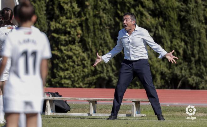 Contreras, durante el Málaga-Madrid CFF (Foto: LaLiga).