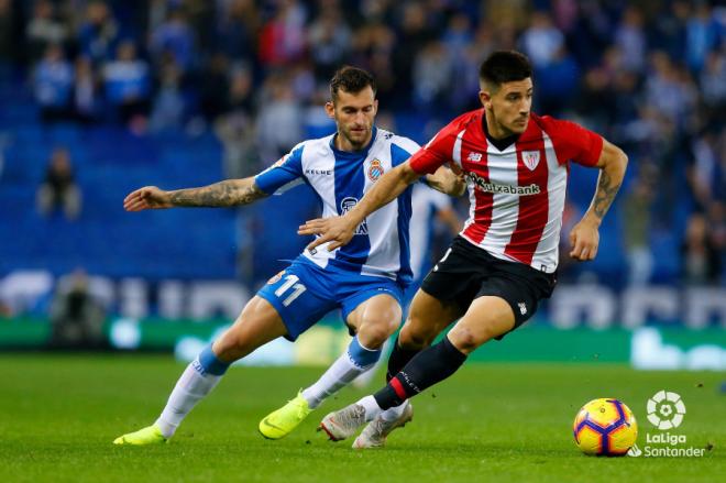 Yuri en el Espanyol-Athletic de la pasada temporada (Foto: LaLiga).