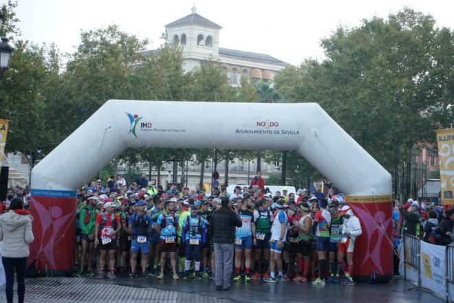 Inicio del Trail Marathon 2018 en Sevilla.